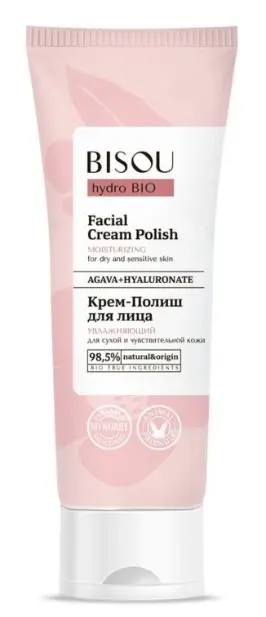 Bisou крем-полиш для лица для сухой и чувствительной кожи Увлажняющий 110мл