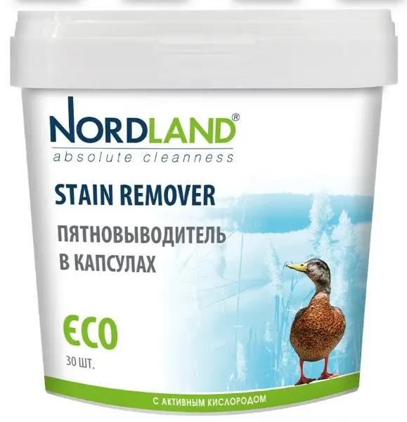 Nordland пятновыводитель в капсулах с активным кислородом 30шт