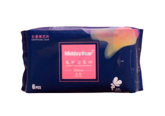 MIDDAY BEAR Прокладки гигиенические ночные 350мм 6 шт