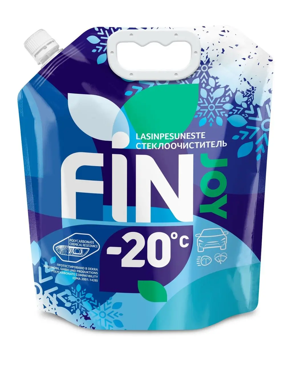 FinJoy автоочиститель стёкол cherry -20° C 4 л дой пак