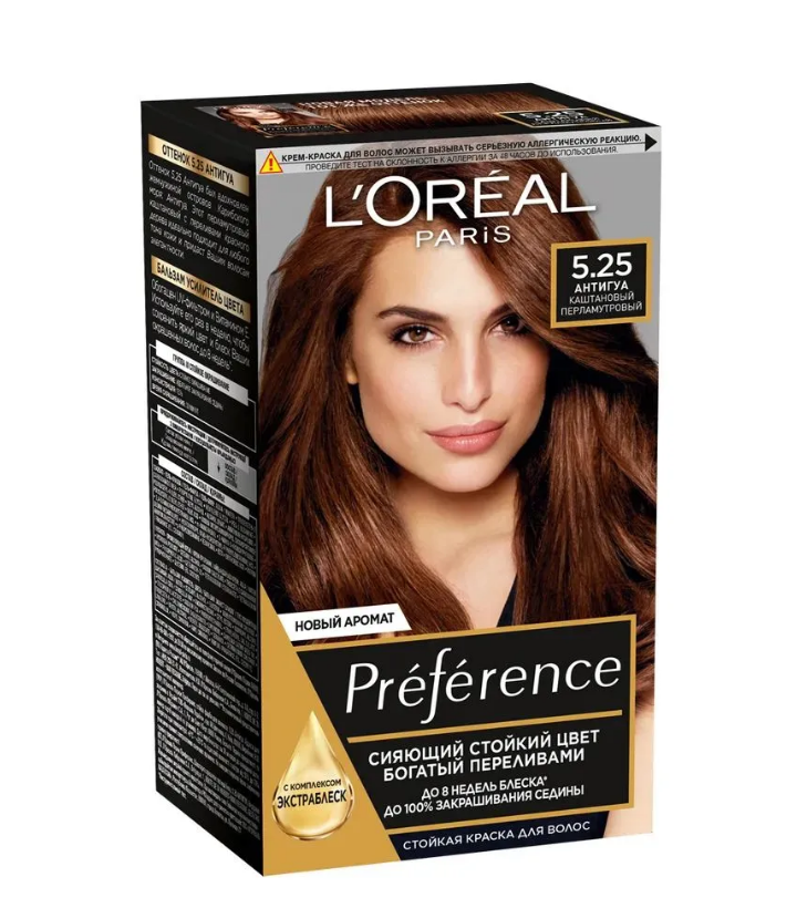 L'oreal Preference краска для волос 5.25 антигуа каштановый перламутровый