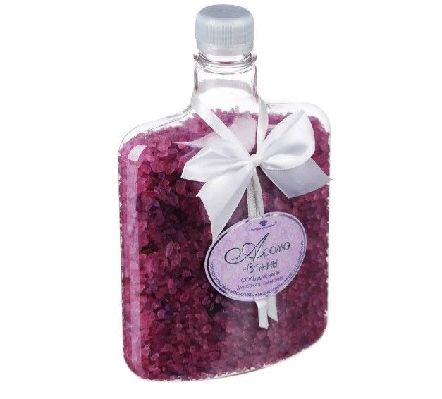 Арома Ванна соль для ванн душевная гармония сиреневая банка 800 г