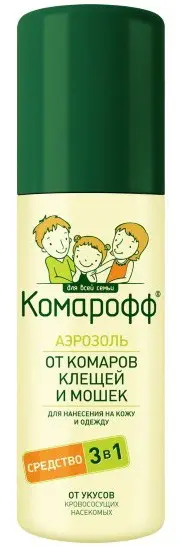 Комарофф Аэрозоль 3 в1 100мл