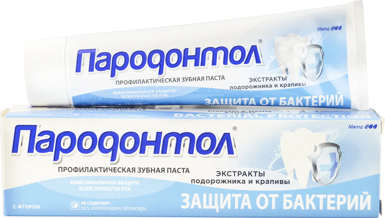 Пародонтол зубная паста антибактериальная защита 124 г