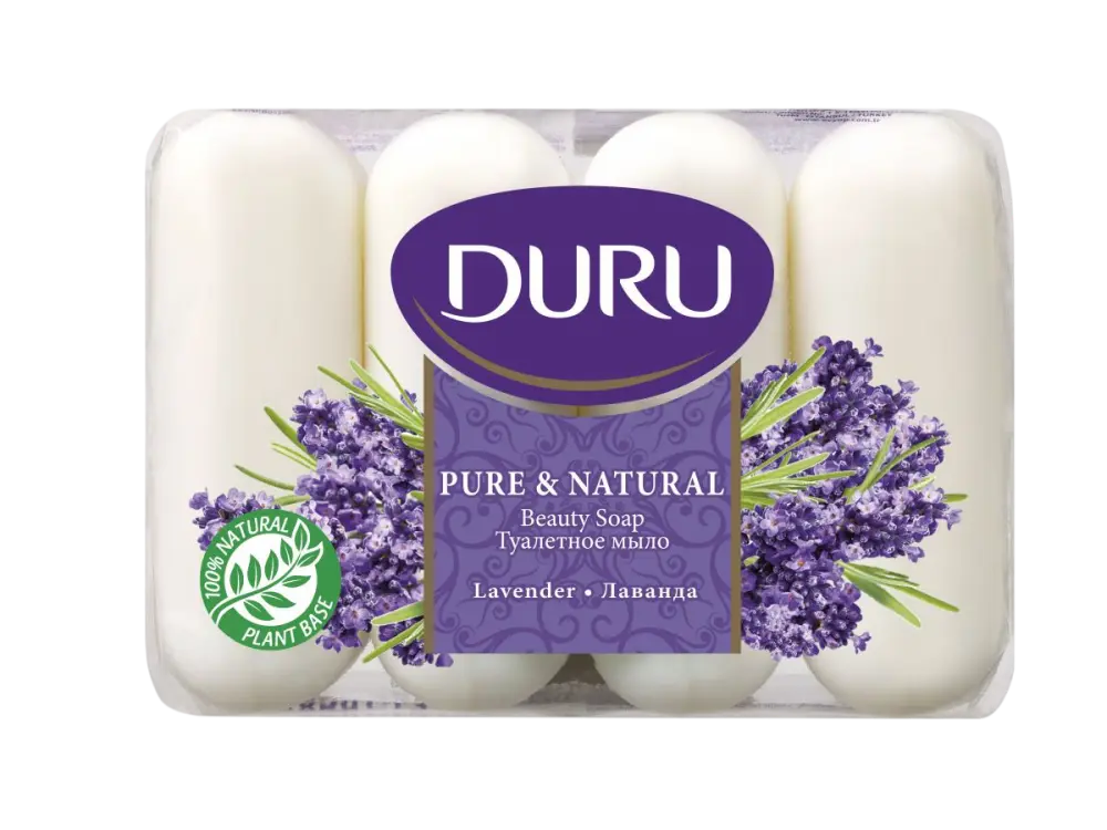 Duru pure natural туалетное мыло лаванда 4*85 г