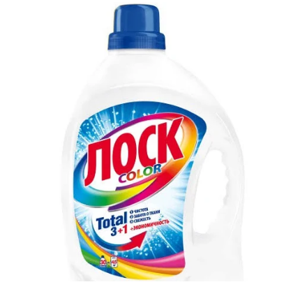 Лоск гель стиральный порошок колор 1.95 л