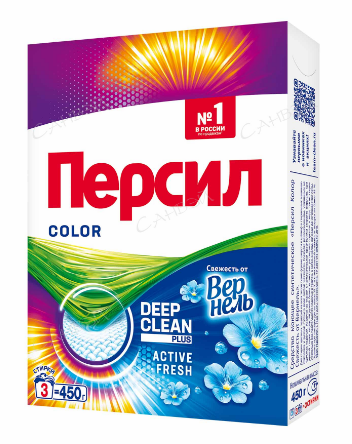 Персил колор свежесть от вернель стиральный порошок 450 г