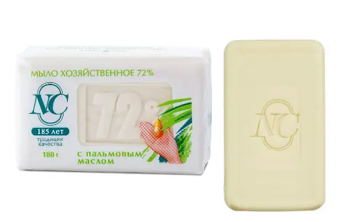 Невская Косметика хозяйственное мыло с пальмовым маслом 72 % 180 г