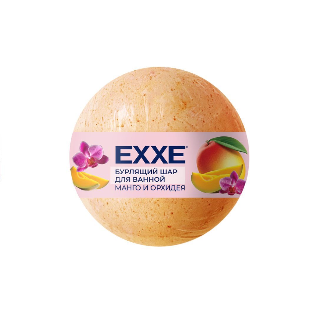 Exxe бурлящий шар для ванной манго и орхидея 120 г