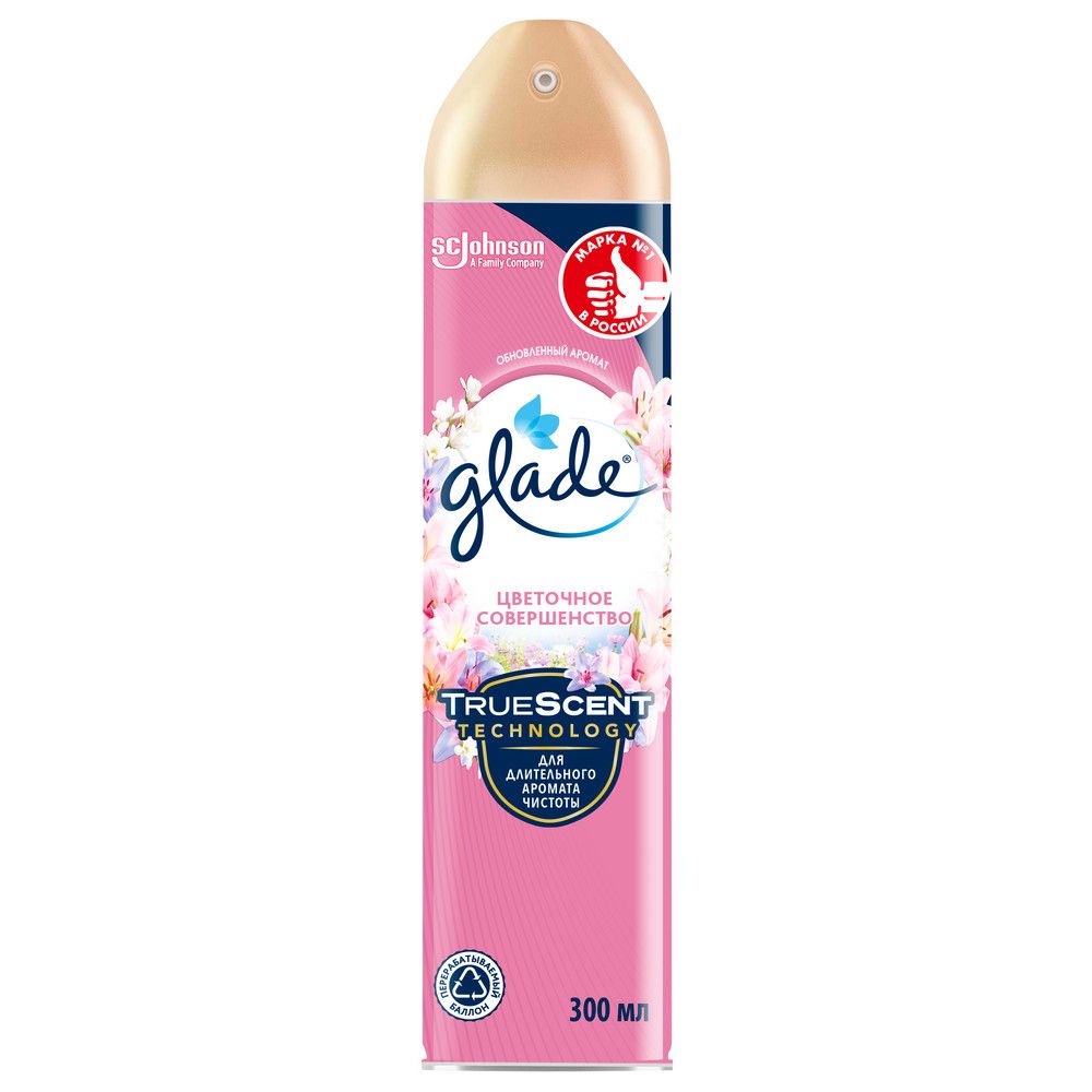 Glade освежитель воздуха аэрозоль цветочное совершенство 300 мл