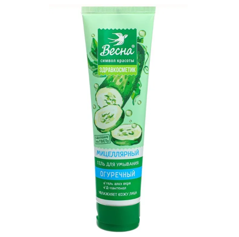Весна гель для умывания здравкосметик огуречный 100 мл