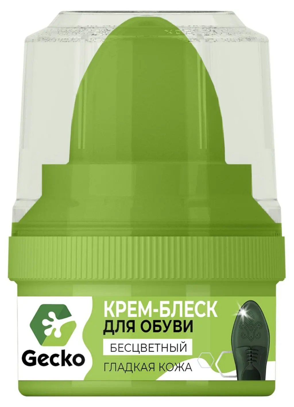 Gecko крем блеск для обуви 60 мл бесцветный