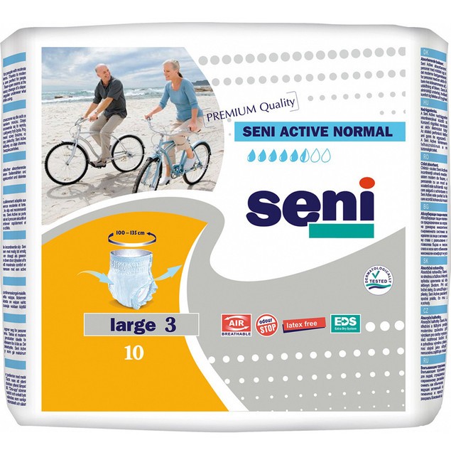 Трусы впитывающие для взрослых BELLA SENI ACTIVE: Normal Large  по 10 шт