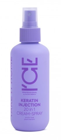 I`CE Professional Keratin Injection спрей для повреждённых волос 20в1 Кератиновый 200мл