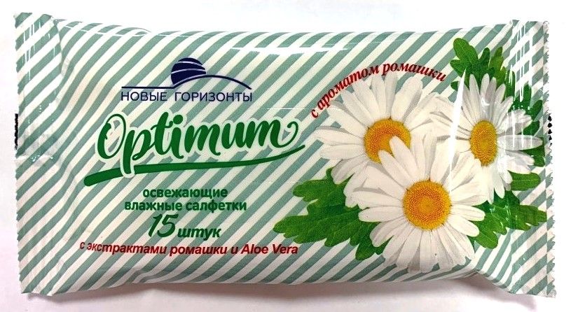 Новые горизонты салфетки optimum ромашка 15 штук