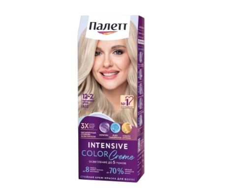 Палетт крем краска для волос платиновый блондин 12.2