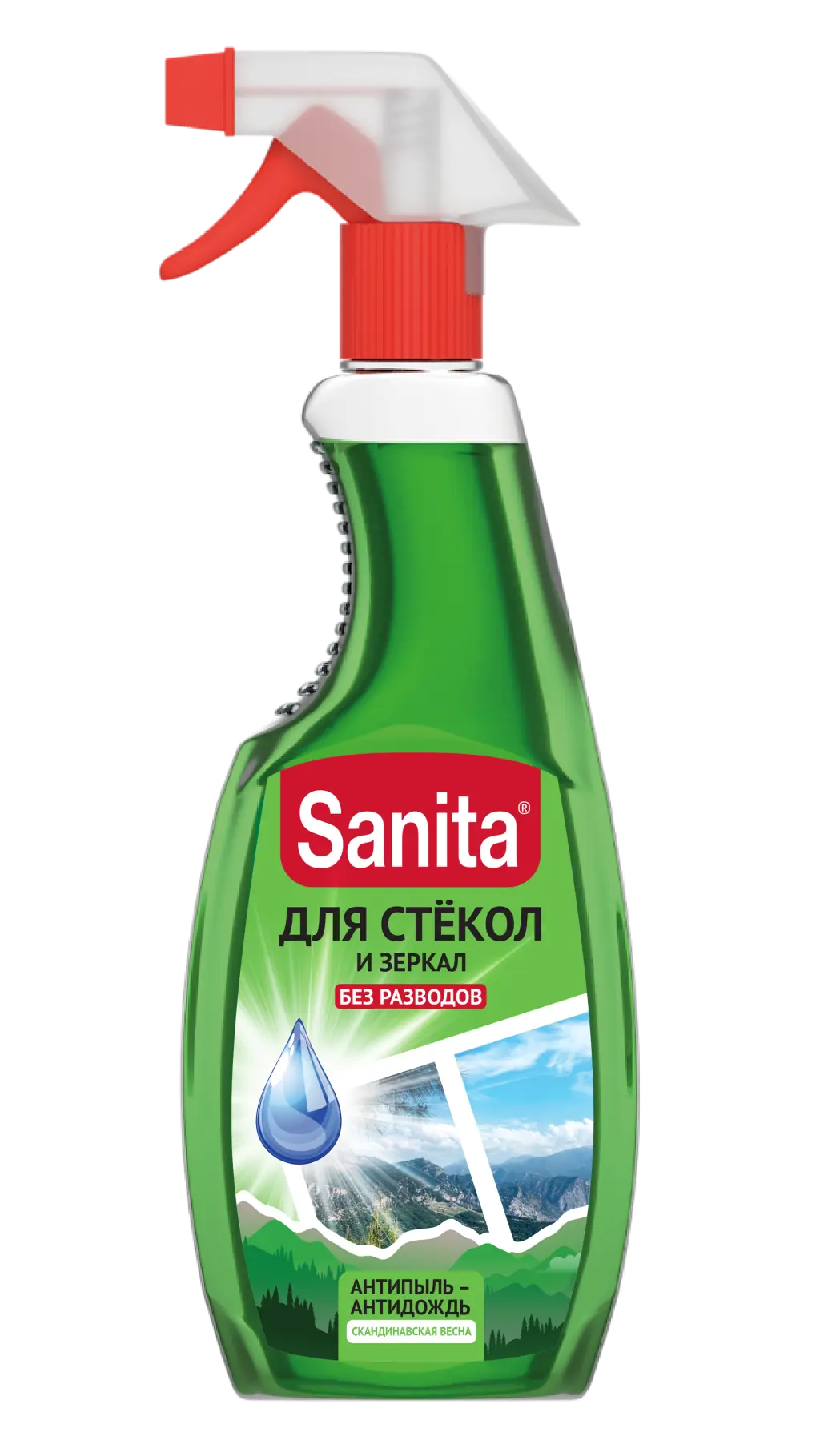 Sanita спрей чистящее средство для стёкол 500 мл