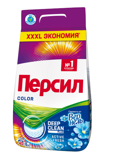 Персил колор свежесть от вернель стиральный порошок 6 кг