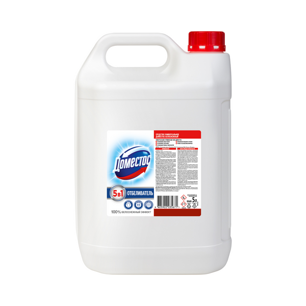 Доместос отбеливатель универсальный белоснежный 5 л