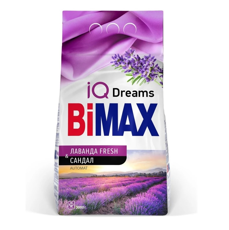 BiMax automat стиральный порошок лаванда fresh & сандал 3000 г
