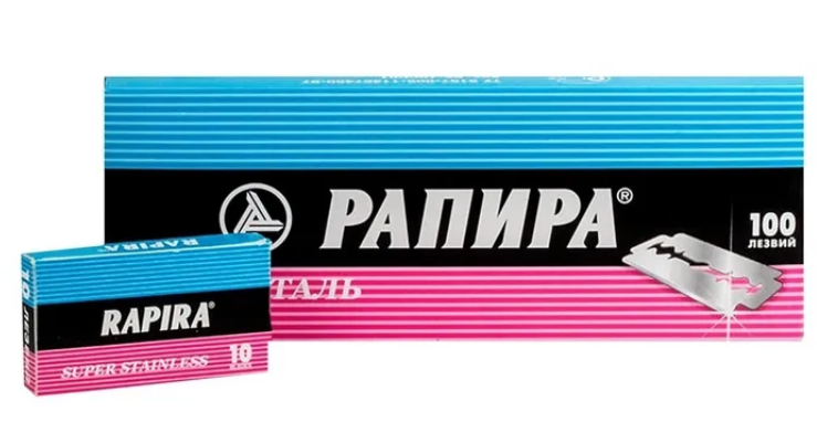 РАПИРА лезвия Суперсталь в блоке 10*10шт