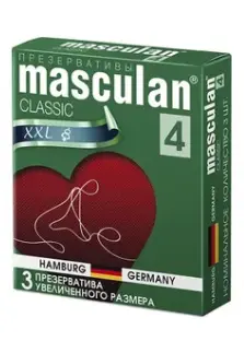 Masculan презервативы 4 №3 увеличенных размеров, розового цвета