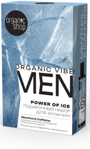 Подарочный набор Organic Shop classic men для тела и волос power of Ice