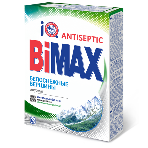 BiMax автомат белоснежные вершины стиральный порошок 400 гр