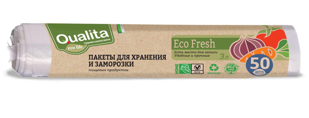 Qualita пакеты для заморозки eco fresh 50 шт