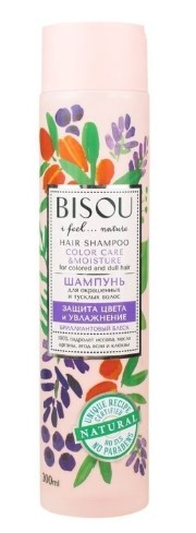Bisou шампунь для окрашенных и тусклых волос Защита цвета и увлажнение 300мл