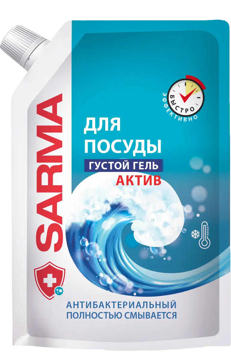 Sarma средство для посуды актив дой пак 1 л