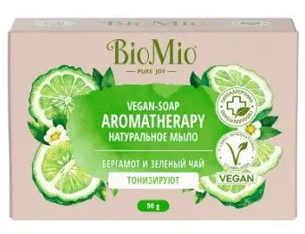 BioMio bio натуральное мыло зеленый чай и эфирное масло бергамота 90 г