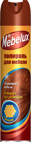 Mebelux полироль для мебели с воском 300 мл