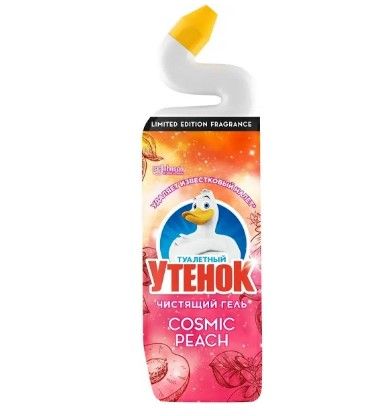 Туалетный Утенок средство для унитаза чистящее cosmic peach 800 мл