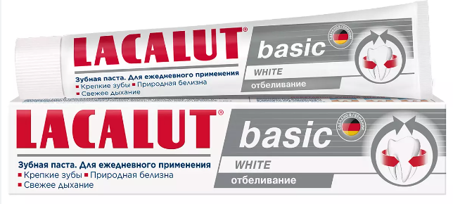 ЛАКАЛЮТ зубная паста Бейсик WHITE 75мл