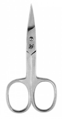 Lei ножницы  маникюрные серия kor102 для ногтевой пластины  закругленные серебро заточенные