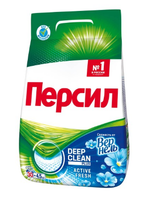 Персил стиральный порошок свежесть от vernel 4,5 кг 360°