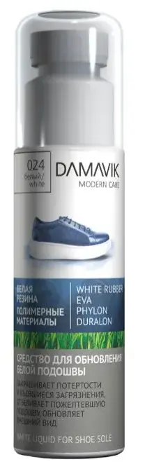 DАМАІК средство для обновления белой подошвы White for пластиквый флакон 75мл