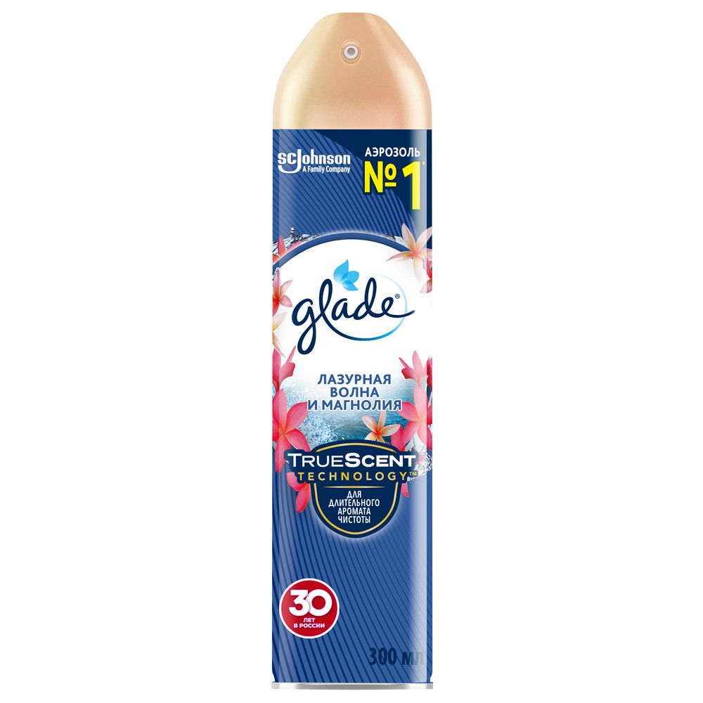 Glade освежитель воздуха аэрозоль лазурная волна и магнолия 300 мл
