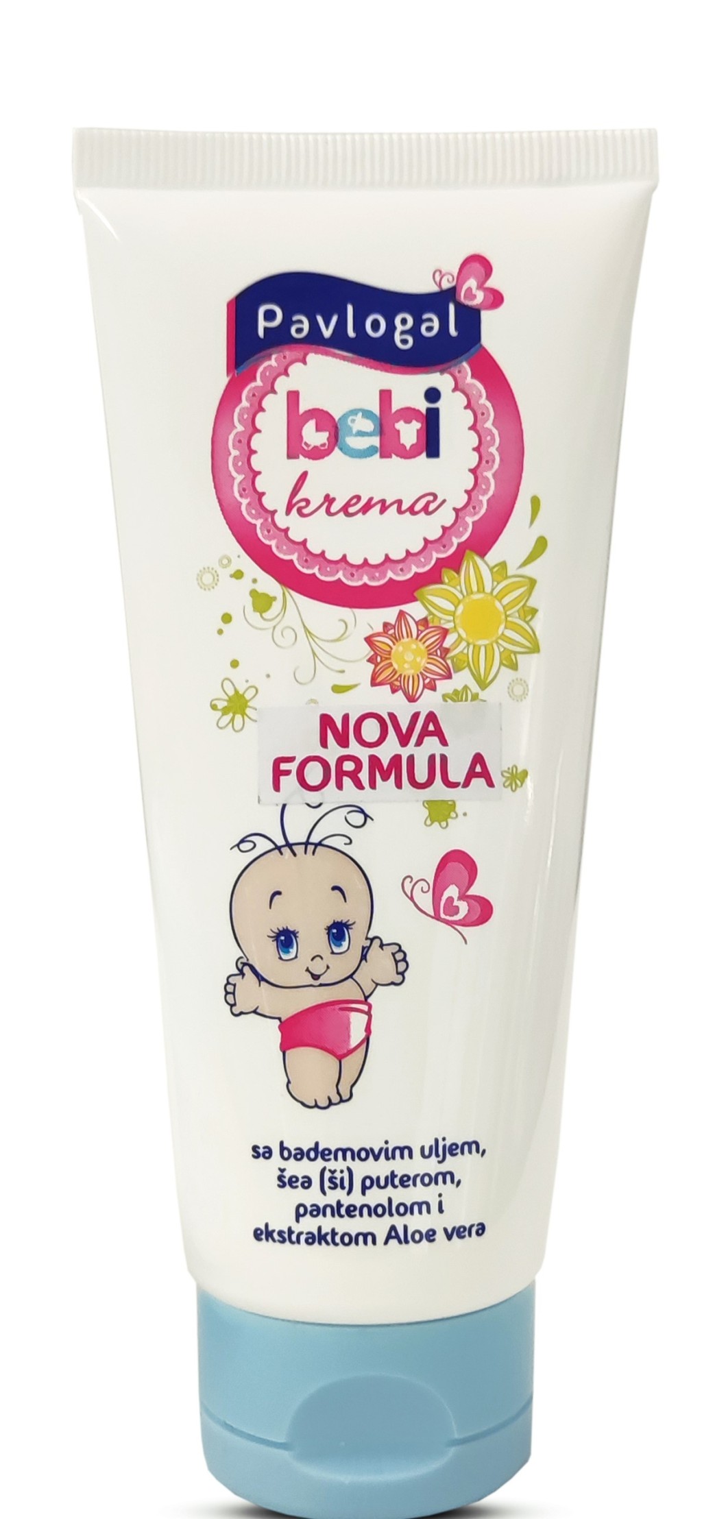 Pavlogal детский крем для лица и тела с миндальным маслом,маслом ши, пантенолом и экстрактом алоэ 80мл