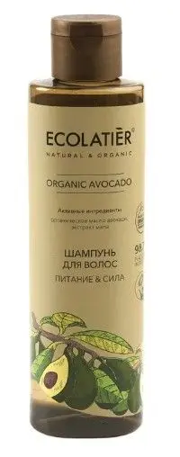 Ecolatier green шампунь для волос питание & сила серия organic 250 мл