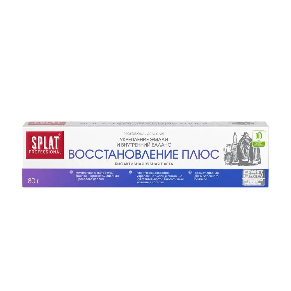 Splat Professional зубная паста восстановление плюс 80 г