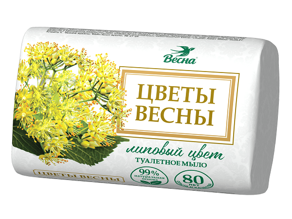 ВЕСНА цветы весны туалетное мыло липовый цвет 90 г
