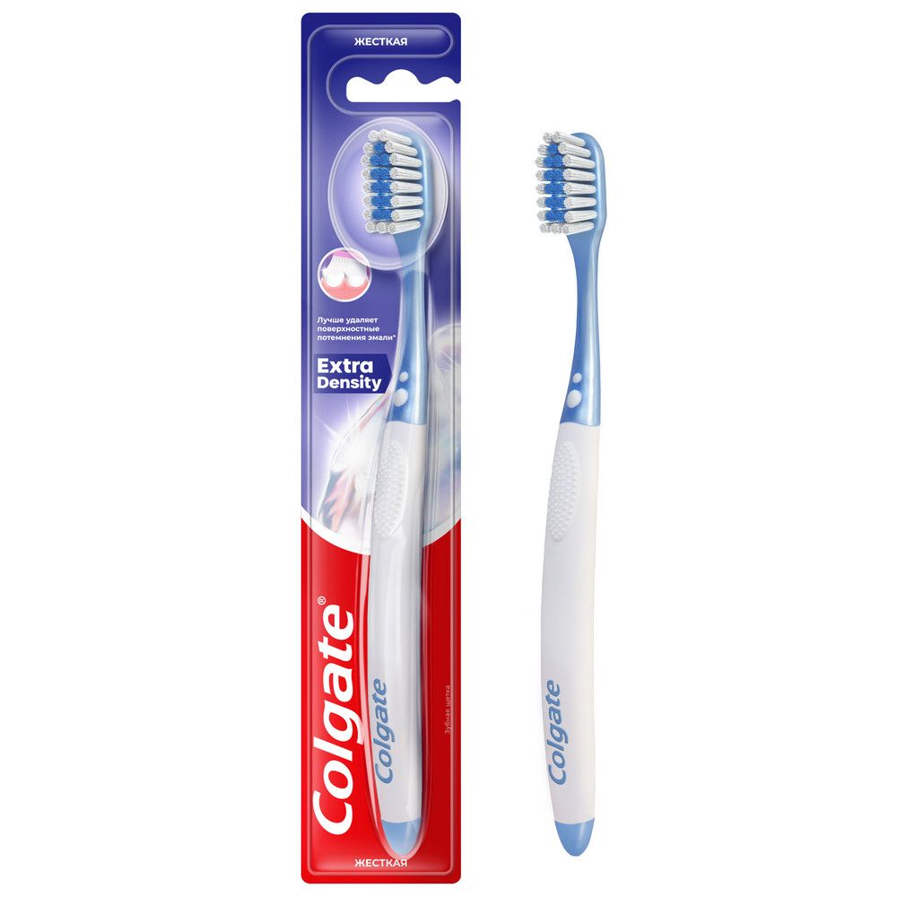 Colgate зубная щетка extra density жёсткая