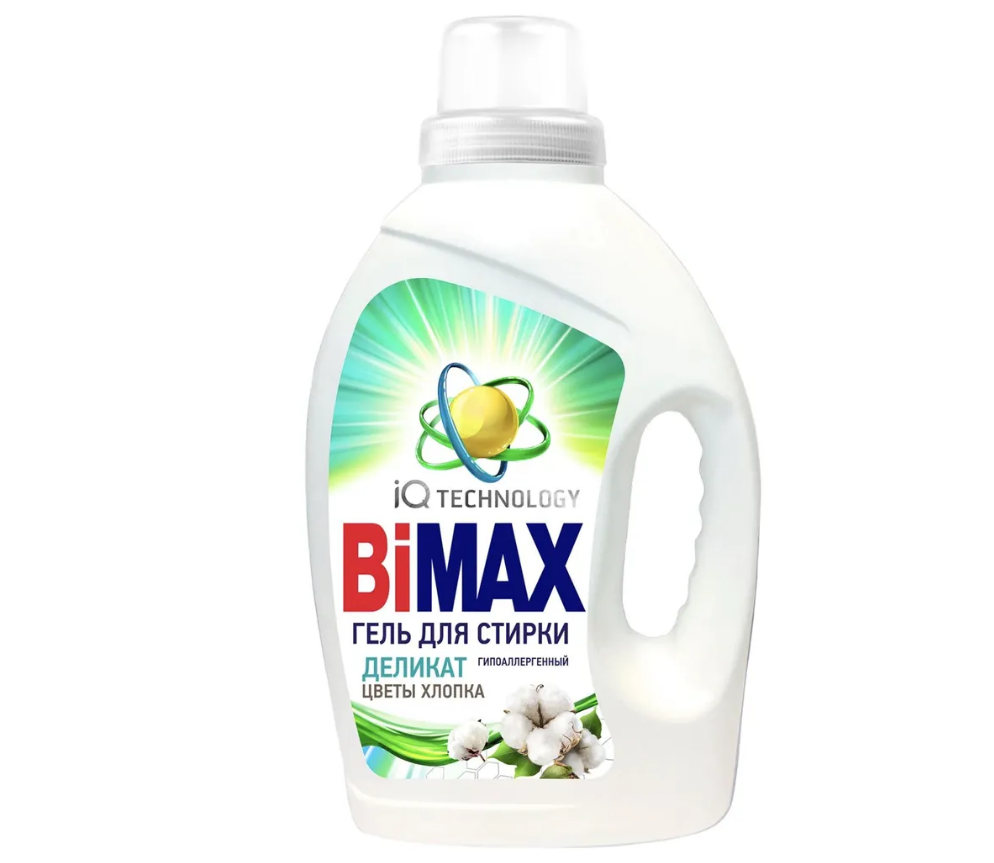 BiMax деликат цветы хлопка гель для стирки 1,3 кг