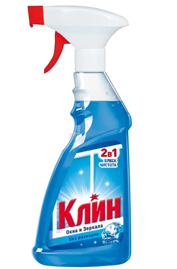 Клин для чистки окон и зеркал кристалл 500 мл