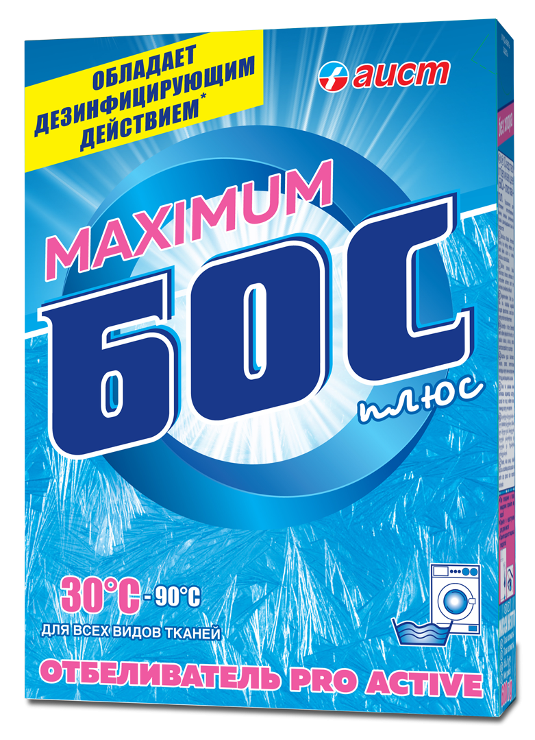 Бос плюс мах отбеливатель порошок 600г