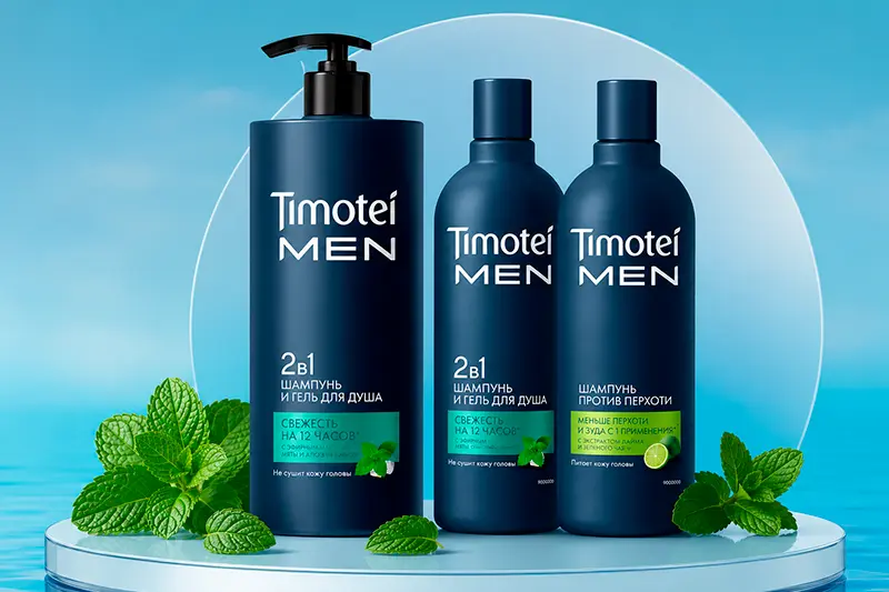 Мужская линейка для всех типов волос от Timotei