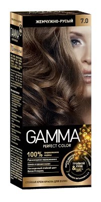 Gamma Perfect Color стойкая крем-краска тон 7.0 Жемчужно-русый