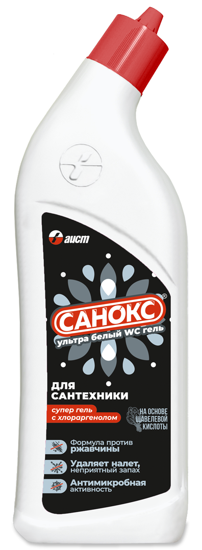 Санокс чистящее средство ультра белый wc гель 750мл